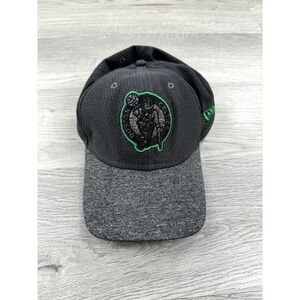 Boston Celtics Hat Cap Mens M Gray Green Embroidered New Era NBA Basketball